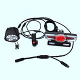 For Bafang BBS01 BBS02 BBSHD Mid Drive Motor Electric Bike Waterproof Line Light Set with Brake Turn Signal Bike Light