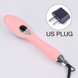 Electric Hair Brush Dryer Comb Vibration massager Fast Hair Straightener Comb Negative ions Wet & Dry Hair Care Styling Tools