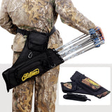 Four-barrel Quiver Quiver Quiver Bow And Arrow Bag Composite Recurve Can Be Back To Hang camouflage black universal quiver
