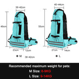 Pet Dog Carrier Bag Backpack Cat Dog Travel Bag Pouch Corgi Bulldog Mesh Backpack For Small Meduim Large Dogs Pet Supplies
