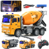 RC Trucks Mini Remote Control Bulldozer 1:30 4CH Plastic Engineering Car Dump Crane Excavator Electric Vehicle Toys