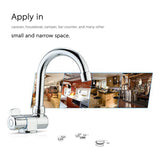 Rotation Copper Basin Faucet Cold Deck Kitchen Folding Caravan Bathroom Tap For Marine Boat Deck Camper