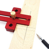 Aluminum Alloy Metric Line Scribe Ruler Positioning Measuring Ruler Woodworking Marking T-Ruler Tool Crossed Ruler T type Scribe
