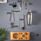 550ML/750ML High Quality Stainless Steel Cocktail Shaker Mixer Wine Martini Boston Shaker for Bartender Drink Party Bar Tools