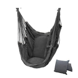 Outdoor Hammock Swing Thicken Chair Hanging Swing Chair Portable Relaxation Canvas Swing Travel Camping Lazy Chair No Pillow