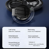 True Wireless Bluetooth Headphone BT 5.2 Ear Hook Earphone with Dual Mic Twins Sports Headset with Charging Box For Cell Phone