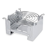 3pcs Camping Cookware Mess Kit Stainless Steel Bowl Cup with Solidified Alcohol Stove and Rack for Outdoor Camping Hiking Picnic