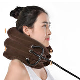 Three-layer Inflatable Neck Massage Pillow Healthcare Neck Relaxation Cervical Device Traction Drop Collar Therapy Pain Relief