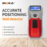 MAKA Wall Scanner Detector Waterproof Wall Wood Stud Wire Detector Finder Scanner Electronic lcd HD Display