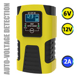 Car Motorcycle Battery Charger 6V 12V 2A Pedal Lead-acid Battery Full Intelligent Repair Multi-purpose Car Battery Charger