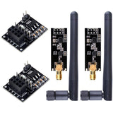 Wireless Transceiver Receiver NRF24L01+PA+LNA RF Module SMA Antenna 2.4 GHz 1100m NRF24L01 Regulator Nano V3.0 ATmega328P Board