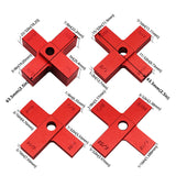 4pcs Woodworking Cross Height Measuring Gauge Set Table Saw Depth Gauge Setup Blocks Precision 16-Size Router Table Set Up Bars