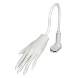 Nail Practice Mannequin Hand Nail Art Practice Hand Silicone with 50 False Nail Tips for Nail Salon