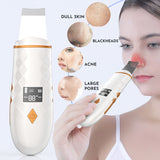 Ultrasonic Skin Scrubber Heating Blackhead Remover Vacuum Acne Pore Cleaner Facial Cleansing Brush Electric Skin Peeling Machine
