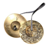 Yoga Cymbal Bell Cymbals Brass Chimes Tibetan Buddhist Style Tingsha Meditation Yoga Accessory Instrument Cymbals Gift