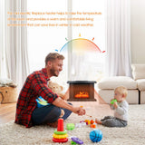 Electric Fireplace Heater With Remote Control Fireplace Electric Flame Decoration Portable Indoor Space Heater for Bedroom