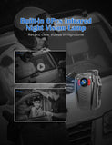 BOBLOV PD70 WiFi Body Camera 1296P Wearable Body Cameras Night Vision Camera Built-in Memory Small Body Audio Recording camera