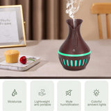 Portable Air Humidifier Hollow Out Wood Grain USB Plug In Air Diffuser Desktop Mini Mist Maker Water Sprayer Home Decorations