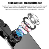 2022.Wide Angle Mobile Phone Camera Lens Fish Eye Macro Lens for iPhone 11 Pro XS Se 20 Universal 7in1 Smartphone Fisheye Lens