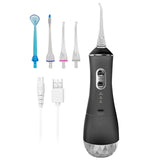USB Rechargeable Water Flosser Portable  Water Jet 320ML Water Tank Waterproof Teeth Cleaner Oral Irrigator