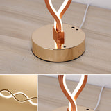 24W LED Strip Table Light 110V/220V desk Lamp Spiral Acrylic Art Lamps Indoor Reading Lighting Decoration