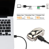 Small Car Voice Activated Recorder One Button Digital Voice Recorder with Earbud MP3 Player Music for Lecture Meeting