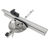Precision Miter Gauge w/ Aluminum Miter Fence with A Repetitive Cut Flip Stop Table Saw/Router Miter Gauge Sawing Assembly Ruler