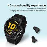T20 Smart Watch TWS Earbuds 2 In 1 HIFI Stereo Wireless Headset Music Play Combo Bluetooth Phone Call Men Sports Smartwatch