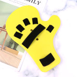1PC Finger Splint Board Stroke Hand Fracture Fixation Support Brace for Tendinitis Sprain Arthritis Dislocation (Yellow Left Han