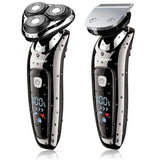 Wet dry electric shaver facial electric razor for men male beard shaving machine rotary head usb rechargeable 2in1 grooming kit
