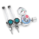 0-25MPa Argon Gases Regulator Shock-proof Pressure Reducer Gauge Double Tube Flowmeter Lightweight Portable Zinc Alloy Manometer
