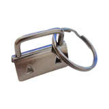 1 Inch Key Fob Hardware Tail Clips Set of 100 with Ring Metal Iron Clip Weaving Belt Accessory for DIY Belts Bag Suitcase Suppli