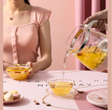 220V 1.6L Household Electric Health Preserving Pot Dessert Tea Porridge Stewing Cooking Machine Glass Kettle Multi Cooker