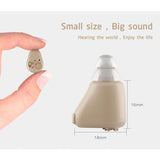 Rechargeable Home Mini Invisible Ear Care Wireless Deafness Sound Voice Amplifier Hearing Aid for Elderly Deaf Adult