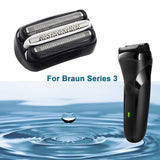 Replacement Shaver Head Compatible for Braun 3 Series 32B Razor Blade Head for Braun 301S 310S 320S 3040S 3080S 350CC