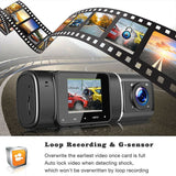 Mini Car Dash Cam 1080P/720P HDR Dual Wide Angle Len Night Vision G-Sensor Driving Recorder SC2363P CMOS Mini Car Camera DVR