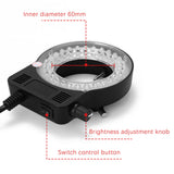 LED Round Light for Microscope Lamp for Microscope Brightness Adjustable Microscope Light