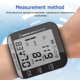 Medical Equipment Rechargeable Wrist Blood Pressure Monitor LCD Automatic Digital Wrist Blood Pressure Monitor Sphygmomanometer