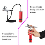 Best Quality New Arrival TM80S Airbrush Compressor Kit Auto Start Stop Mini Portable Cordless Personal Pump