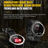 C21 Smart Watch 1.32inch Men Bluetooth Call Heart Rate Blood Oxygen Fitness Tracker Rugged  Outdoor Sports Smartwatch