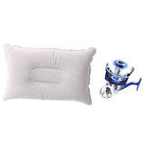 1 Set Drag Spinning Reels Sea Fishing Boat Fishing Reel &amp; 1 Pcs Folding Air Pillow Double Sided Flocking Cushion