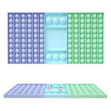 Big Fidget Game Rainbow Chess Board Push Bubble Pop Fidget Sensory Toys Relieve Stress Family Interaction Party Games Toy Gifts