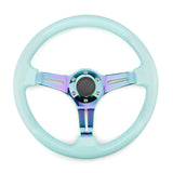 Chrome 350mm 14inch ABS Steering 45mm Wheel Deep dish Universal Car Auto Racing Steering wheels