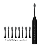 Sonic Electric Toothbrush Ultrasonic Automatic USB Rechargeable IPX7 Waterproof Whitening Teeth Tooth Brush Head Holder Adult