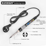 Handskit 80W Digital Tin Soldering Iron kit Soldering Iron Electric with regulator 110V 220V Multimeter welding work kits