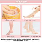 Feet Hand Care Socks Long Moisturizing Care Gloves Silicone Gel Socks Foot Skin Care Hand Protectors Anti Cracking Spa Home Use