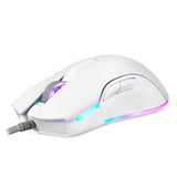 Motospeed V70 USB Wired Gaming Mouse RGB Mouse Ergonomic Design 8-gear Adjustable DPI Wide Compatibility Black