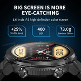 T30 Smart Watch 1.6inch IPS Big Screen Bluetooth Call Heart Rate Blood Pressure Blood Oxygen Health Monitoring 600mAh Battery