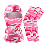 Summer Face Cover Arm Sleeves Set Women Men Breathable Face Sun Protection Long Arm Sleeves for Camp Cycling Mounteering Fishing