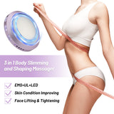 EMS 3D Mini Body Slimming Shaping Massager Ultrasonic Therapy Weight Loss LED Red Blue Light Reduce Acne Wrinkle Skin Lifting